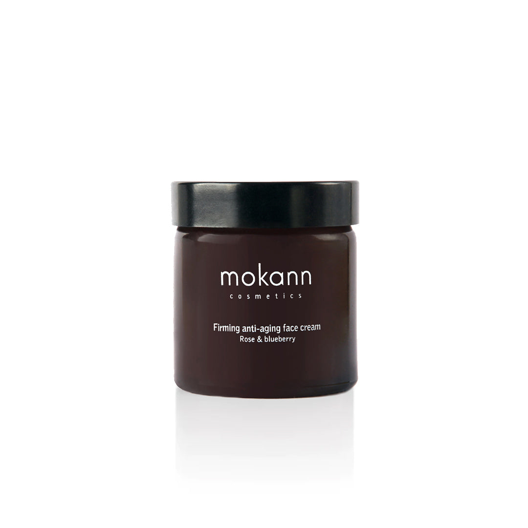 Vegan firming anti-aging face cream rose and blueberry - Mokann / Mokosh